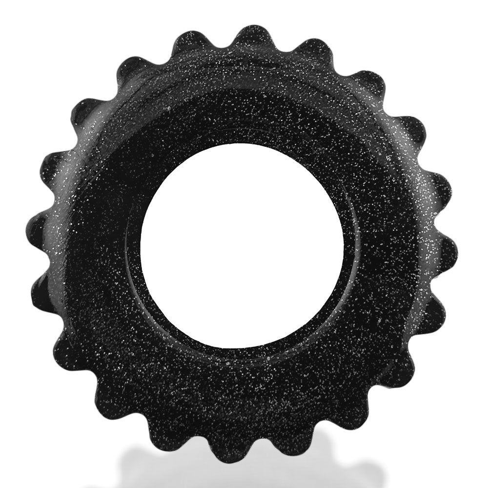 "Plushy Single Ring - Black Mica OX-3207-BKM"