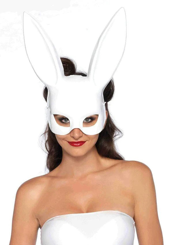 "Masquerade Rabbit Mask - Os - White LA-2628OSWHT"