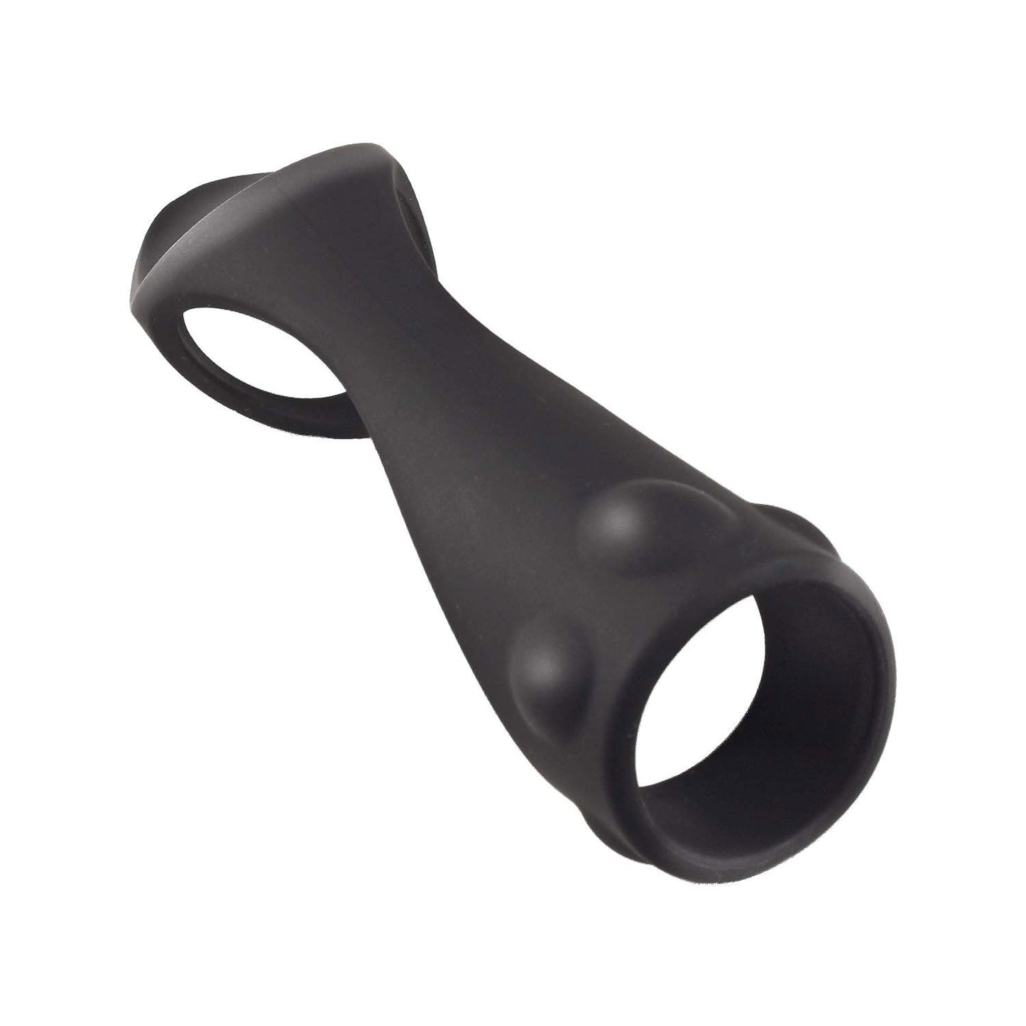 "Enhancer Textured Cock Strap and Ball Stretcher - Black NW3301"
