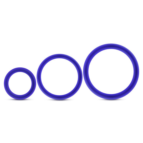 "Performance - Vs4 Pure Premium Silicone Cockring Set - Indigo BL-370812"