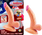 "All American Mini Whoppers 4-Inch Curved Dong With Balls - Flesh NW2390-1"