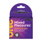 "One Mixed Pleasures 3 Count Condoms PM110106C"