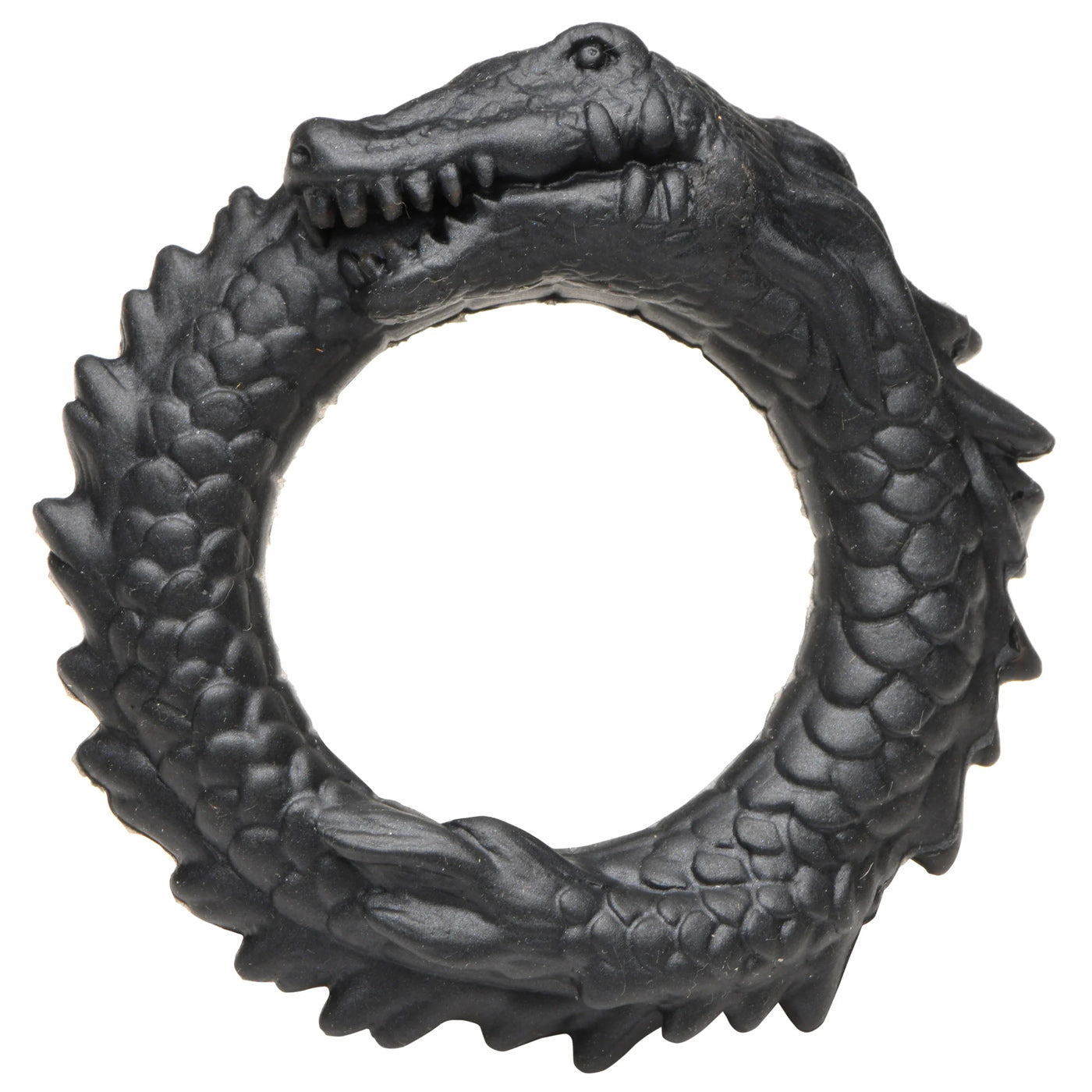 "Black Caiman Silicone Cock Ring - Black CC-AH297"