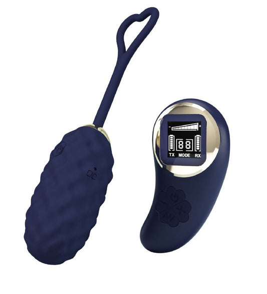 "Vivian Remote Control Vibrating Egg - Blue BI-300027W-LED"