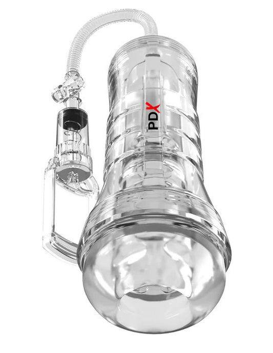 "Pdx Elite Viewtube Vac XXL Pump See-Thru Ez-Grip Pump Stroker - Clear PDRD560-20"