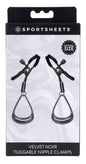 "Velvet Noir Tuggable Nipple Clamps SS37005"