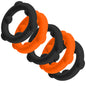 "Gearheads 5 Pack Spinner Rings - Orange Black OX-3203-OJBK"