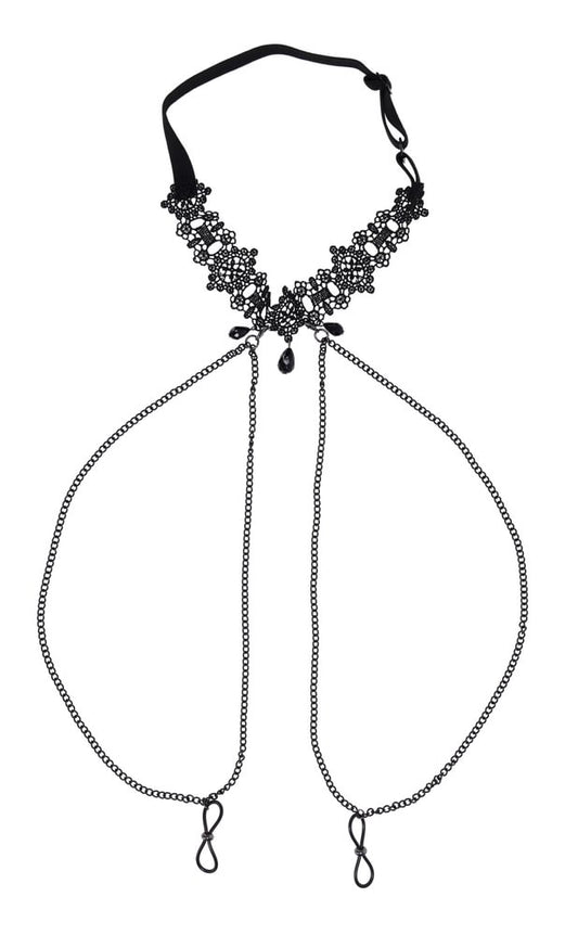 "Lace Collar With Nipple Ties SS10104"