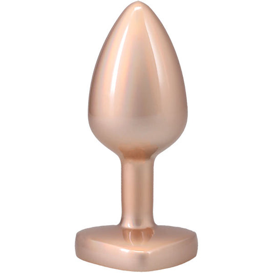 "Booty Bling Metal Heart Plug - Small - Gold DJ7017-18-BX"