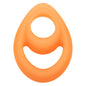 "Alpha Glow-in-the-Dark Liquid Silicone Teardrop Ring - Orange SE1492302"