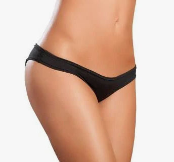 "Flattering Mini Srunchy Panty - Medium/large - Black GE-3015BLKML"