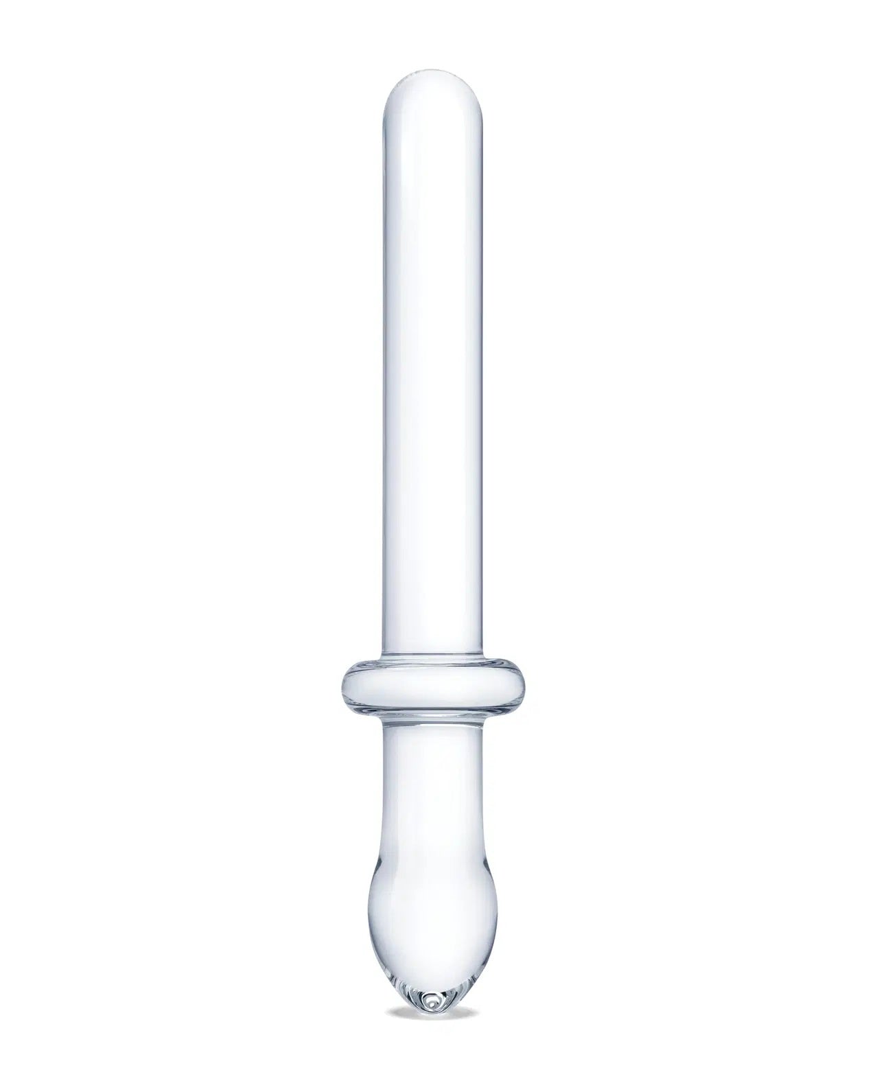 "9.25 Inch Classic Smooth Dual-Ended Dildo - Clear GLAS-166"