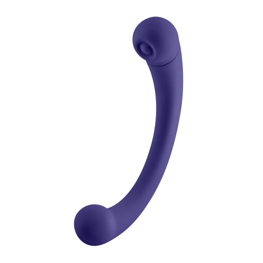 "Aluna Dual Stimulating Arc Vibrator - Dark Purple FF-1053-2D"