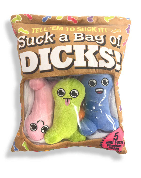 "Suck a Bag of Dicks Plushy Pillow With 5 Dicks LG-CP1237"
