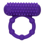 "Silicone Rechargeable 5 Bead Maximus Ring - Purple SE1843253"