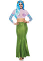 "Shimmer Spandex Mermaid Costume Maxi Skirt - Medium-Large - Green LA-86771GRNML"
